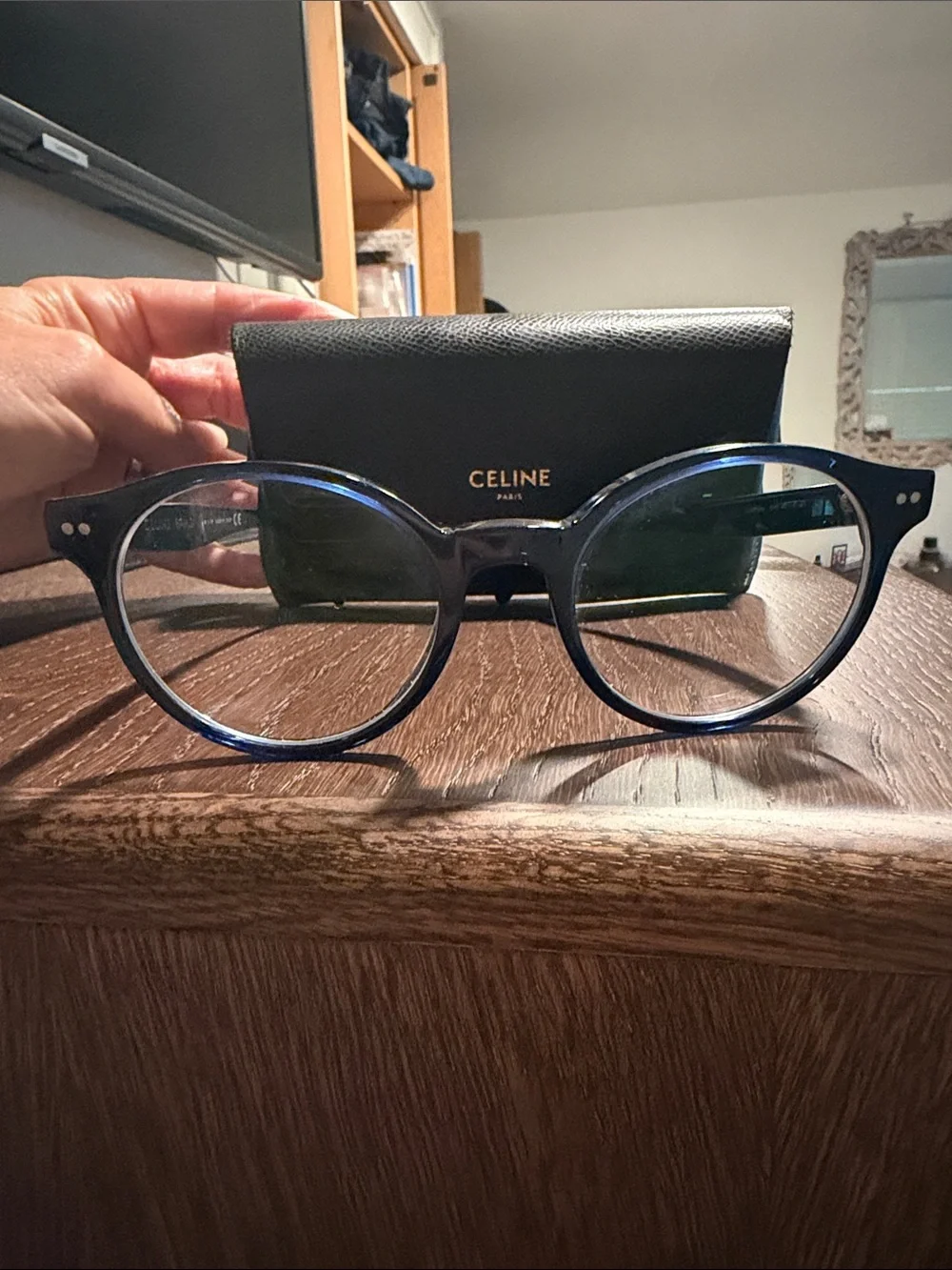 Celine navy blue glasses - totally classic